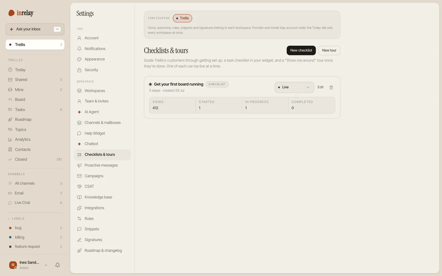 The checklist builder
