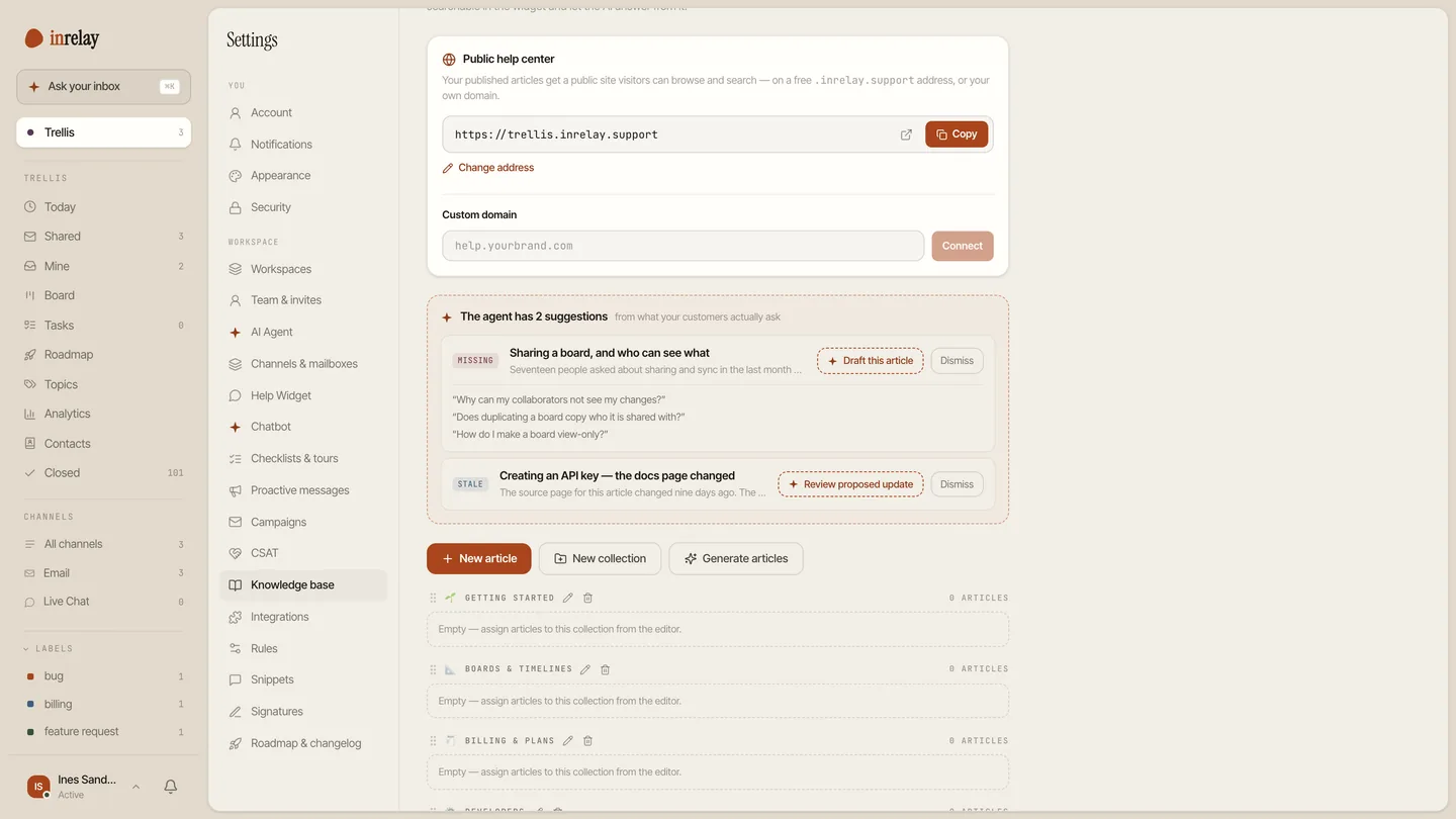 The article suggestion queue
